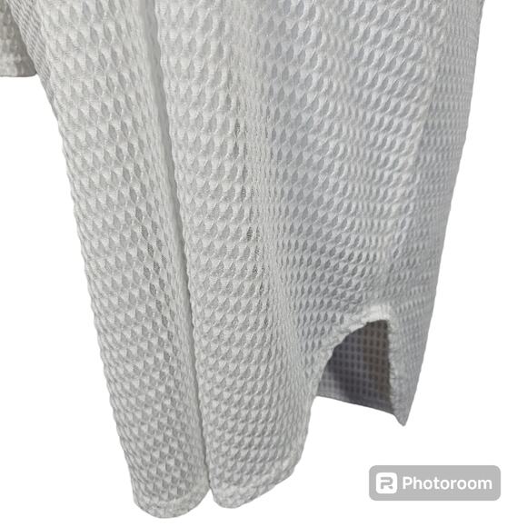 Jordan Taylor Pullover Hooded Waffle Knit Swimsuit Cover Up Size L - Picture 4 of 10